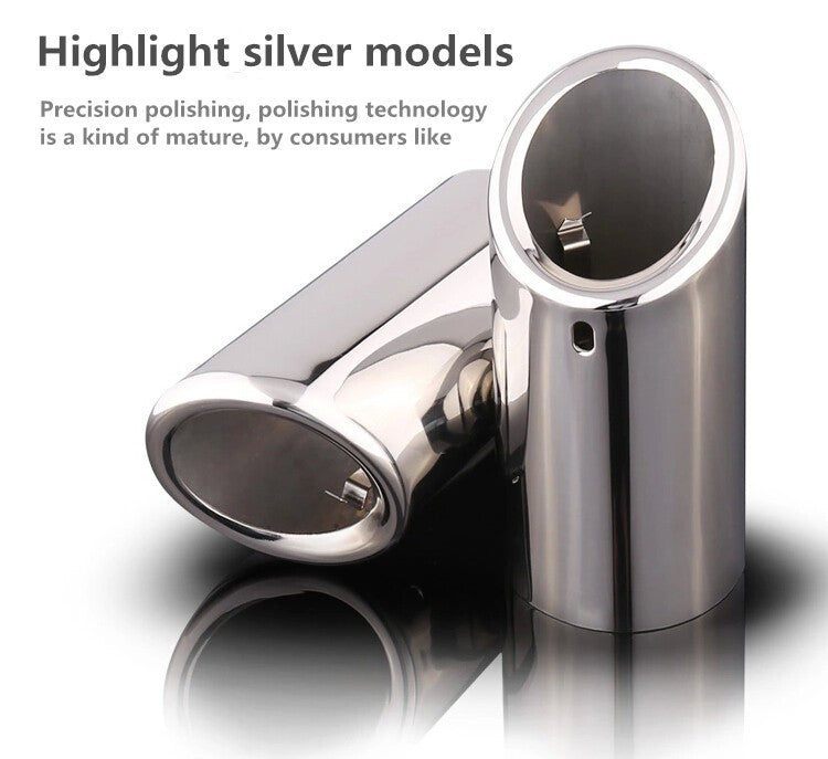 Car Rline Tail Throat Exhaust Pipe For Audi A1 A3 A4L A5 A6L Q3 Q5 Tail Pipe Car Exhaust Pipe Cover Muffler Tip
