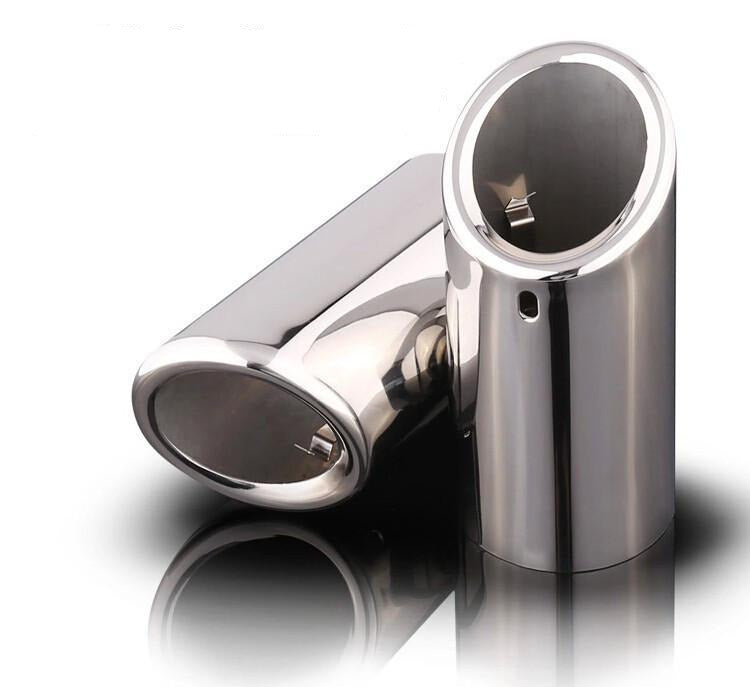 Rline Tail Throat Car Exhaust Pipe Muffler Tip For Audi A1 A3 A4L A5 A6L Q3 Q5 Tail Pipe 1Pair - Cartoolshop