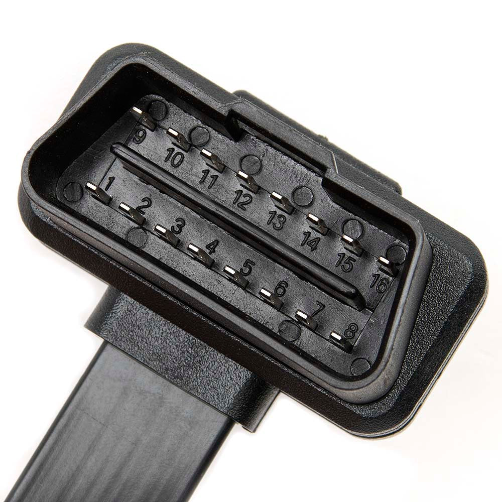 Flat 16Pin Male to Female Extension OBD2 Noodle Connector Cable ELM327 - Cartoolshop