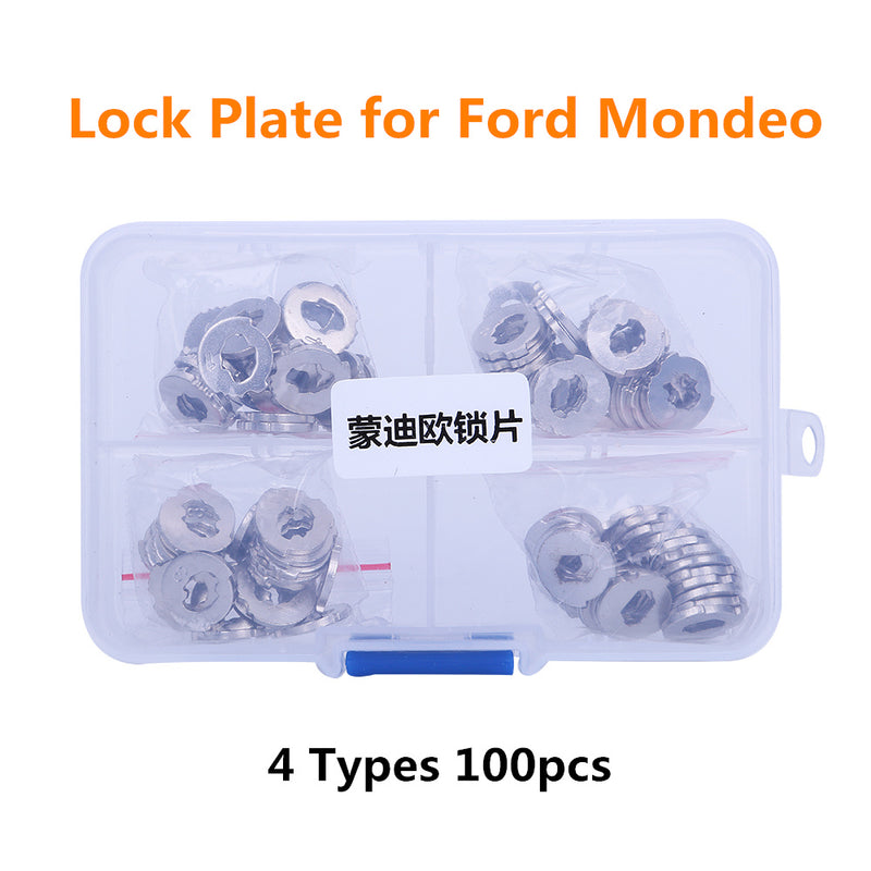100pcs Car Lock Plate for Mondeo Lock Repair Kit Accessories Car Lock Reed Locksmith Tools Set