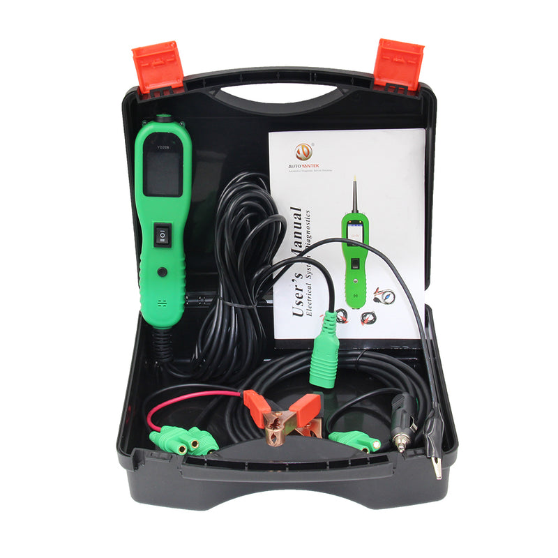 YD208 Electrical System Circuit Tester Circuit Breaker Protected Instantly Identifies Positive, Negative and Open Circuits - Cartoolshop
