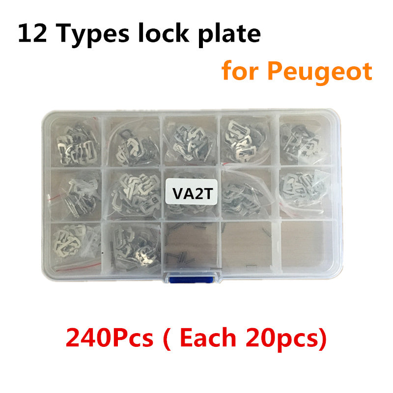 240pcs VA2T Car Lock Reed Lock Plate Locksmith Tools for Peugeot Auto Lock Core Key Repair Accessories Lock Repairing