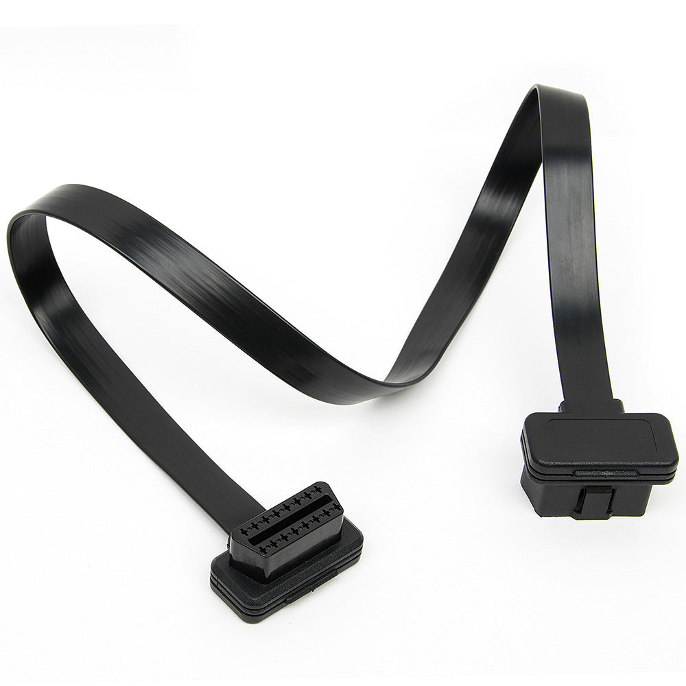 Flat 16Pin Male to Female Extension OBD2 Noodle Connector Cable ELM327 - Cartoolshop