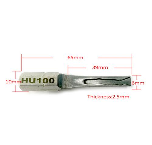 HU100 Locksmith Tools for Car,Strong Power Key Stainless Steel Key for Car,HU100 Car Tools