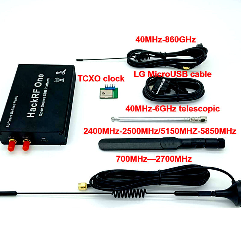 HackRF One SDR Software Defined Radio 1MHz To 6GHz Mainboard Development Board Kit