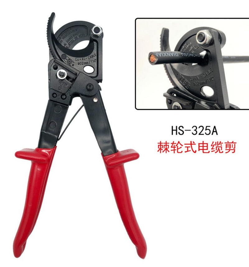 HS-325A RaThet Cable Cutter Tools Max Ratcheting Ratchet Cable Cutter Germany Design Wire Cutter Plier