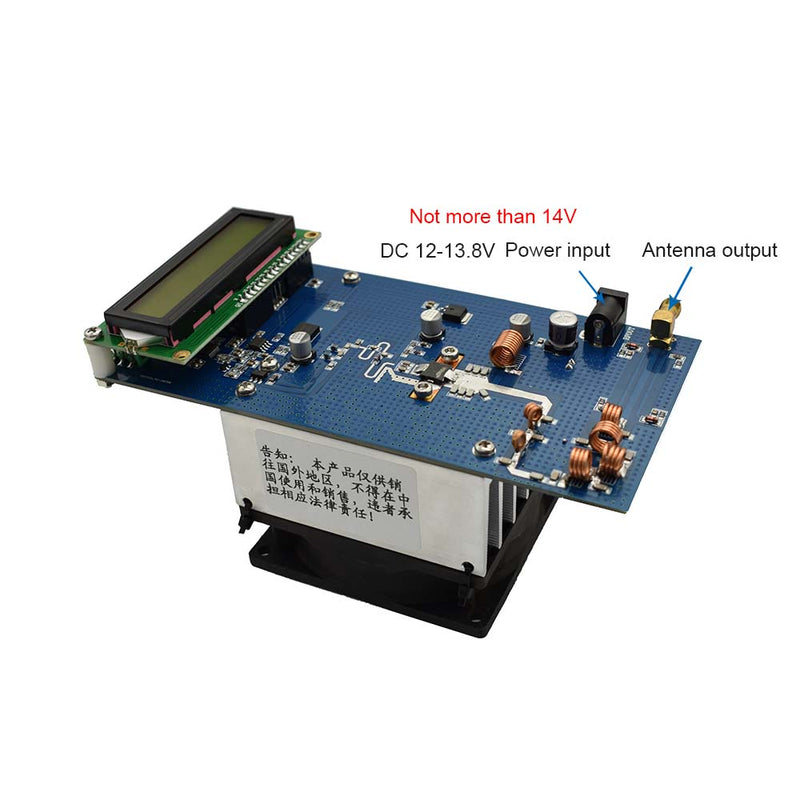 New 150W DC 48V Stereo RF FM Transmitter Amplifier 76M-108MHz Frequency Radio Station Module