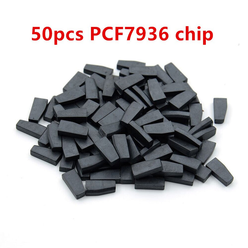 50pcs Aftermarket ID46 PCF7936 Transponder Chip Blank Car Key Ceramic Carbon Unlock Chip