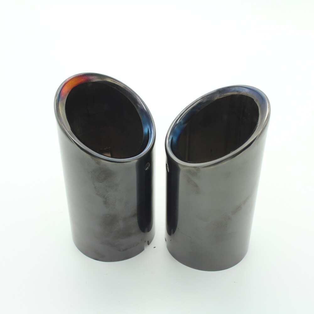 Rline Tail Throat Car Exhaust Pipe Muffler Tip For Audi A1 A3 A4L A5 A6L Q3 Q5 Tail Pipe 1Pair - Cartoolshop