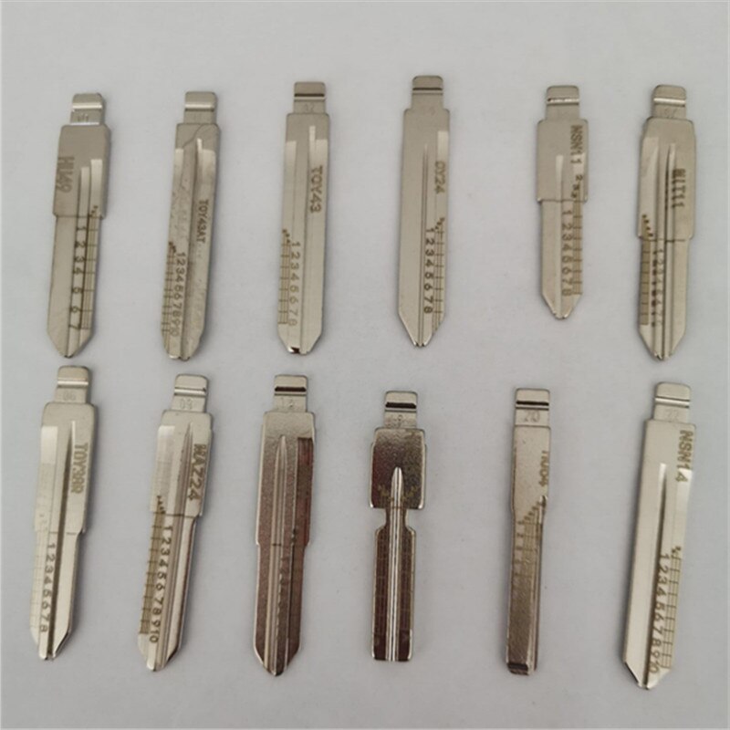LISHI 175PCS Engraved Line Key Scale Shearing Teeth Blank Auto Key Blade for HON66 HU66 NSN14
