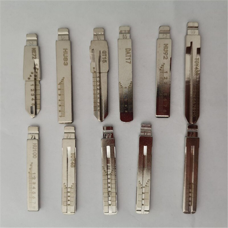 LISHI 175PCS Engraved Line Key Scale Shearing Teeth Blank Auto Key Blade for HON66 HU66 NSN14