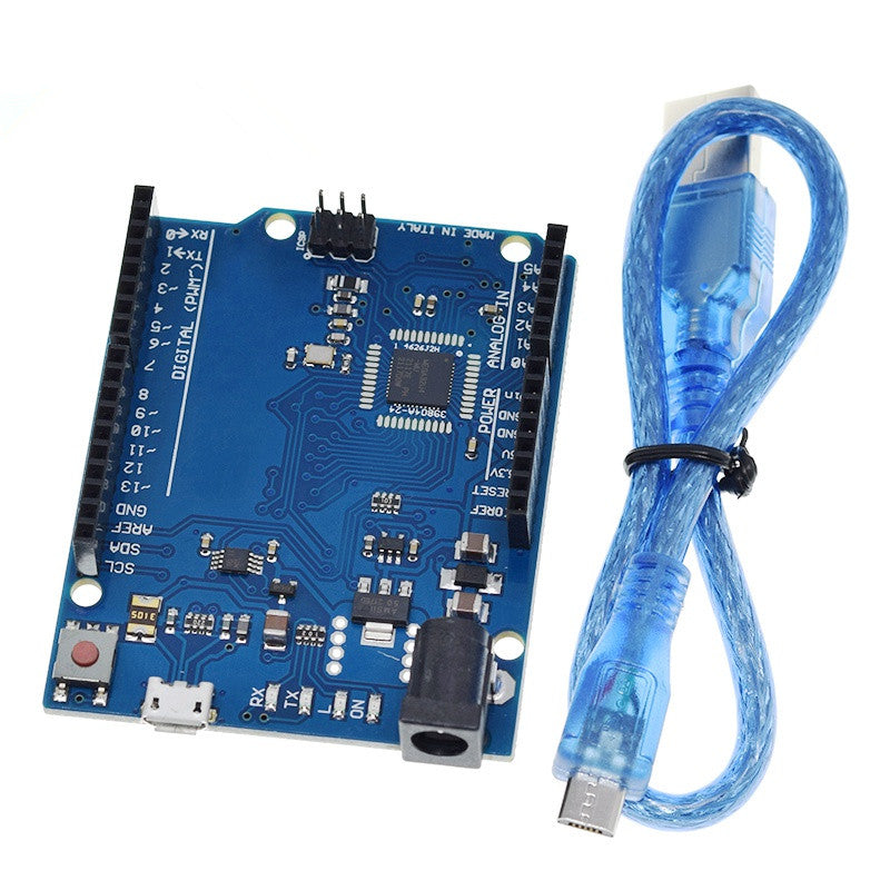 Leonardo R3 Microcontroller Atmega32u4 Development Board with USB Cable Compatible for Arduino DIY Starter Kit