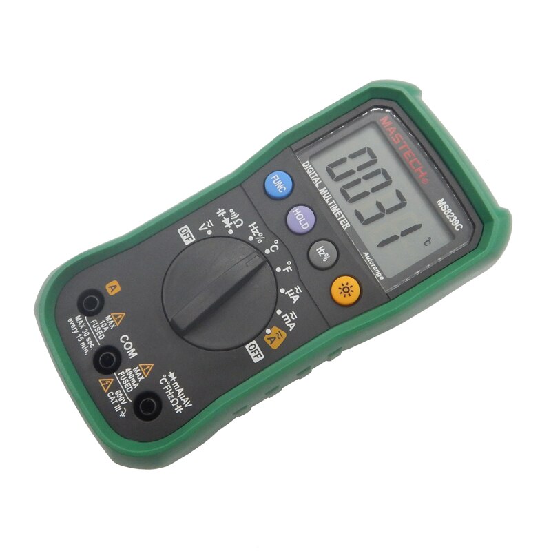 MASTECH Digital Multimeter MS8239C Handheld Auto Range Voltage Current Capacitance Frequency Temperature Tester - Cartoolshop