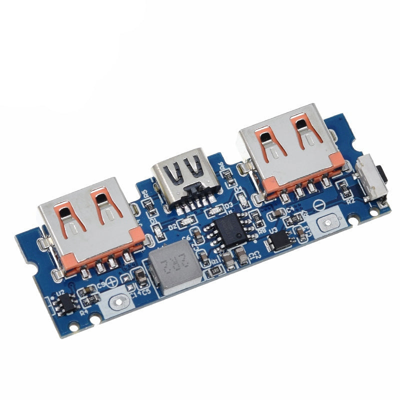 Micro/Type-C USB 5V 2.4A Dual USB 18650 Boost Battery Charger Board Mobile Power Bank Accessories for Phone DIY