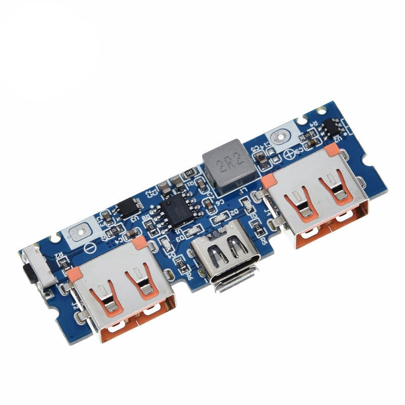 Micro/Type-C USB 5V 2.4A Dual USB 18650 Boost Battery Charger Board Mobile Power Bank Accessories for Phone DIY
