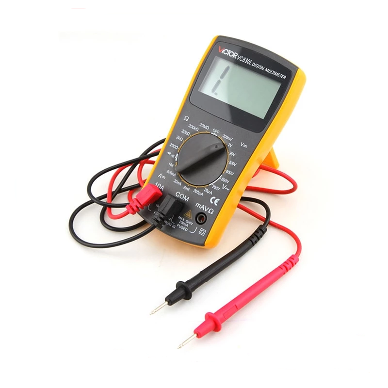 Mini Pocket Simple 2000 Counts Manual Range 10A 600V Resistance Students Use Teaching USE Digital Multimeter VC830L - Cartoolshop