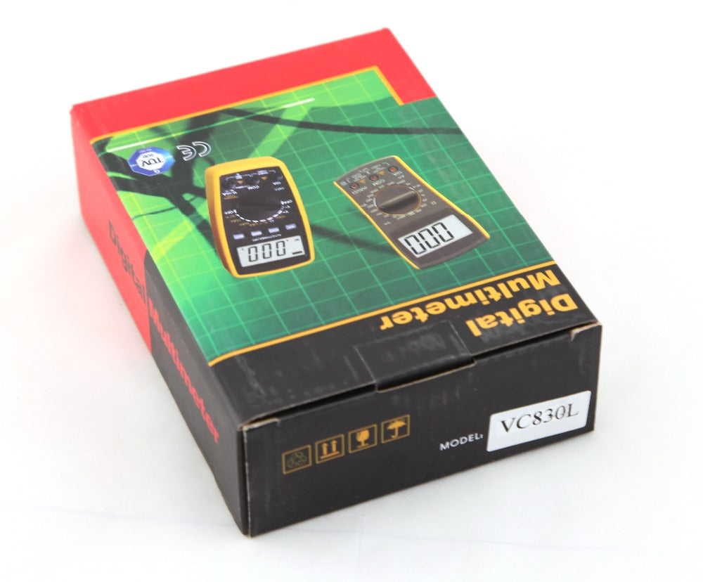 Mini Pocket Simple 2000 Counts Manual Range 10A 600V Resistance Students Use Teaching USE Digital Multimeter VC830L - Cartoolshop
