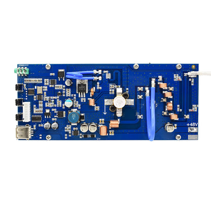 New 150W DC 48V Stereo RF FM Transmitter Amplifier 76M-108MHz Frequency Radio Station Module