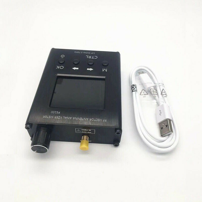 New Verison PS100 140MHz-2.7GHz UV RF Vector Impedance ANT SWR with Inner Battery Antenna Analyzer Tester
