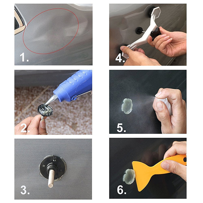 PDR Tools Kit Plastic Bridge Pulling Dent Remover Hand Tool Set For Paintless Dent Repair Tool Kit for Car Body - Cartoolshop