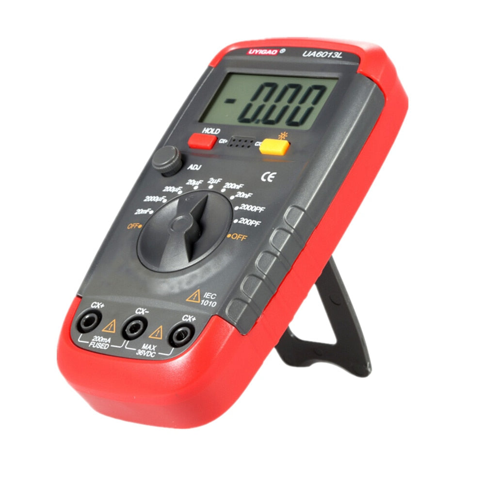 Capability Meter Capacitance Meter UA6013L Auto Range Digital LCD Capacitor Test Multim ...