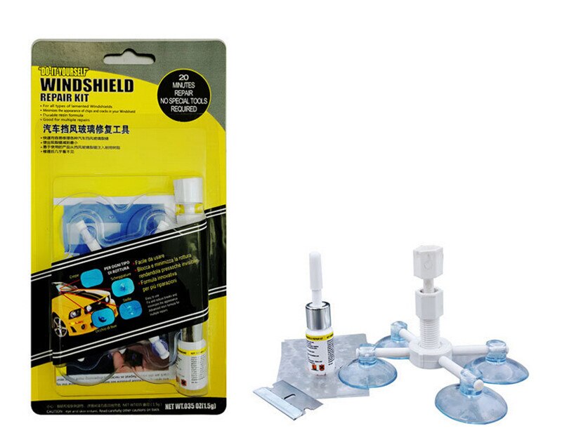 Car Windshield Repair Kit Tools Auto Glass Windscreen Repair Tool Give Door Handle Protective Decorative