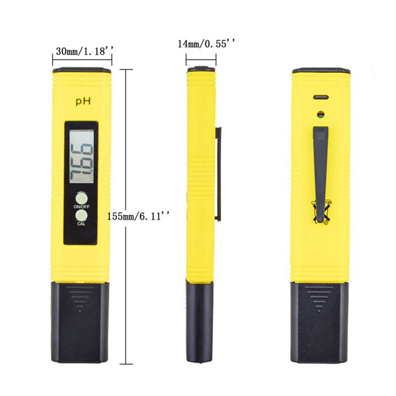 Protable Digital PH Meter Tester Car Analyzer Aquarium Pool Water Wine Urine LCD Pen Monitor Phmetro PH Water Measurement - Cartoolshop