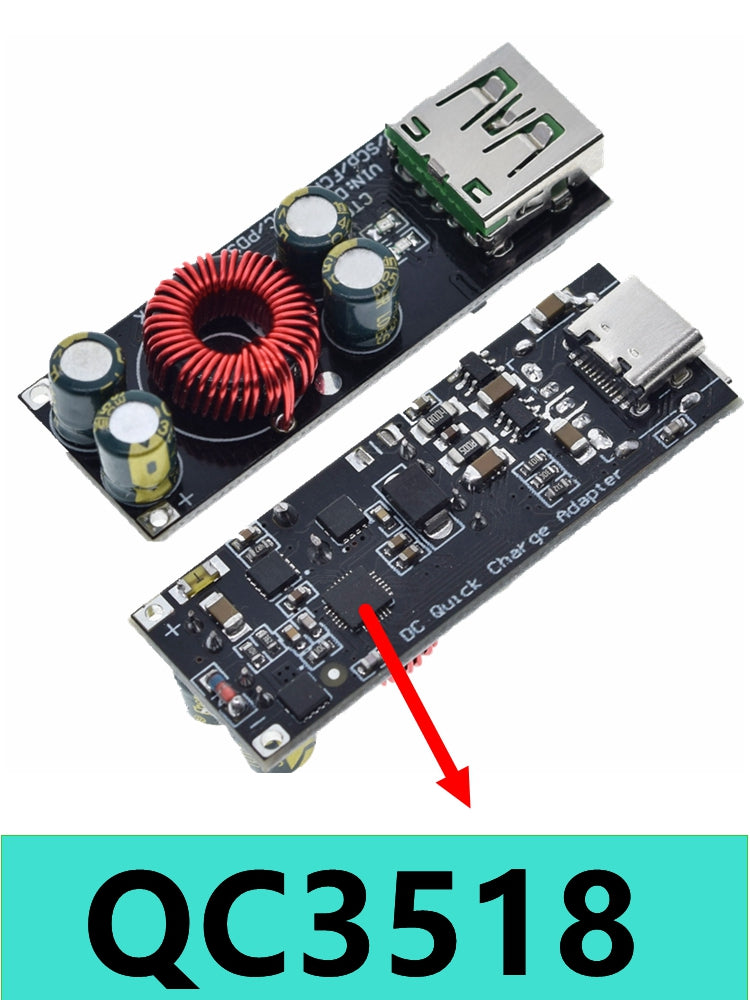 QC4.0 QC3.0 USB Type-C Mobile Phone Quick Charge Adapter 6 -35V Step Down Buck Boost Module for Huawei SCP/FCP Apple PD Qualcomm