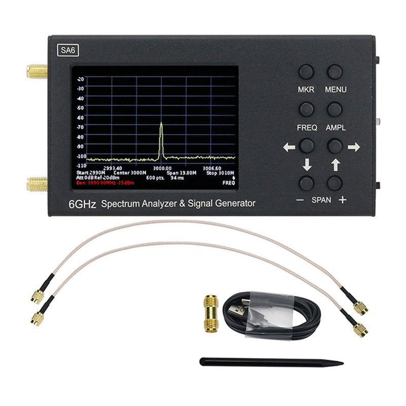 SA6 Portable 6Ghz Spectrum Analyzer Signal Generator TO, 2G, 3G, 4G, LTE, CDMA, DCS, GSM, GPRS,Beidou GPR