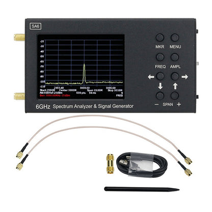 SA6 Portable 6Ghz Spectrum Analyzer Signal Generator TO, 2G, 3G, 4G, LTE, CDMA, DCS, GSM, GPRS,Beidou GPR