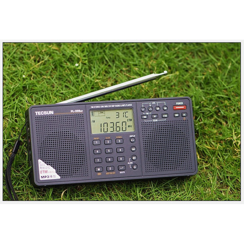 Tecsun PL-398MP Stereo Radio AM LW FM Full Band Digital Tuning DSP Two Speakers Receiver TF Card HiFi MP3 Player