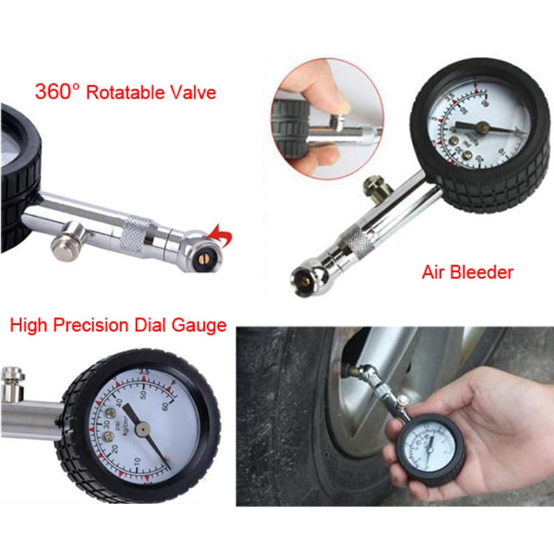 UNIT YD-6025 Accurate Auto Car Tire Pressure Gauge Meter Automobile Tyre Air Pressure Gauge Dial Meter Vehicle Tester 0-60 psi - Cartoolshop
