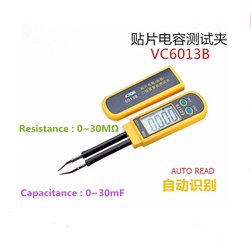 VC6013B RC SMD Smart Multimeter Digital Capacitance Tweezers Meter - Cartoolshop