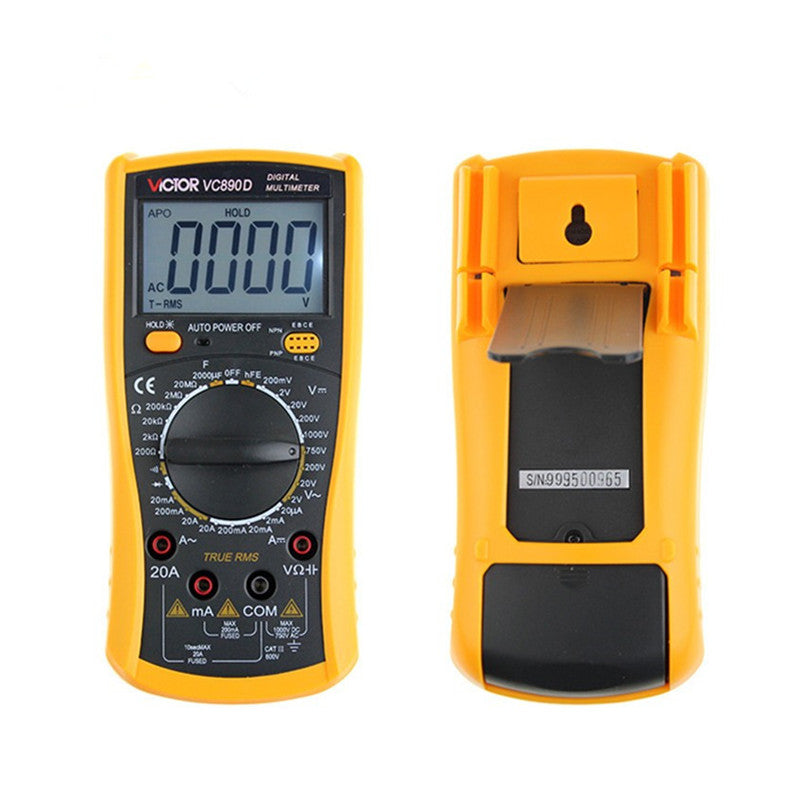 VC890D Digital Multimeter True RMS Multimeter LCD Multimeter Tester 2000UF Capacitor Temperature Measurement - Cartoolshop