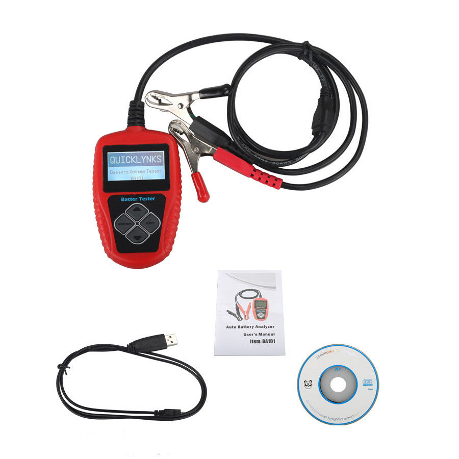 Vehicle Battery Tester BA101 Automotive 12V Analyzer 100-2000CCA 220AH - Cartoolshop