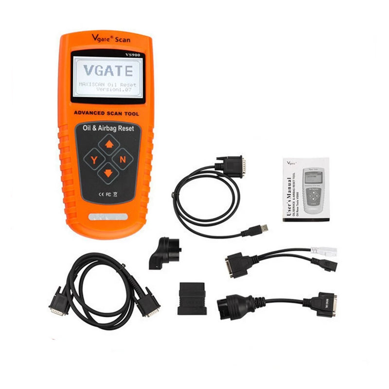 Vgate VS900 Oil Service and Vehicles Airbag Reset Tool Vgate Scanner Tools Reset Oil Inspection Light Reset - Cartoolshop