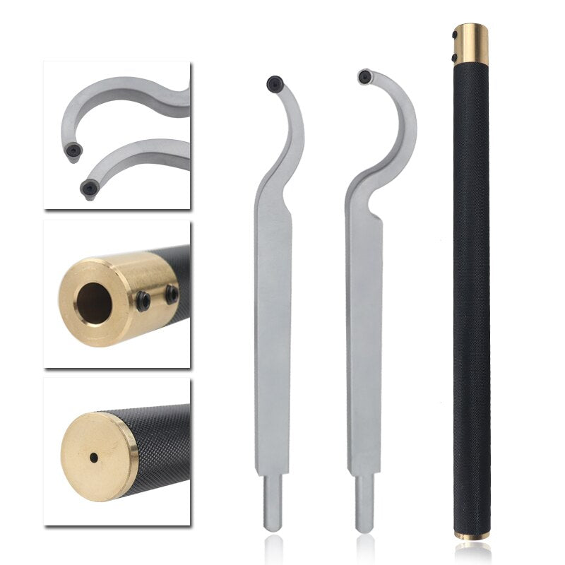 Woodworking Rotary Carbide Hollow Turning Tool with Inserts Cutters for Wood Turning Tool Holder Lathe Tools