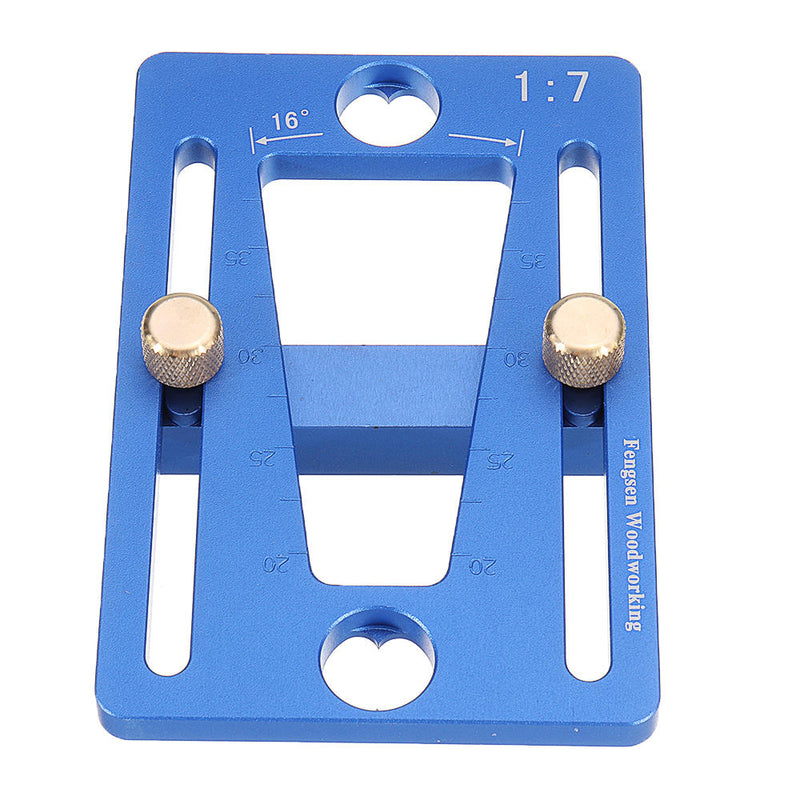 Aluminum Alloy Dovetail Marker Adjustable Woodworking Dovetail Guide Template 1:7 Dovetail Marking Gauge for Hand Cut Wood Joint