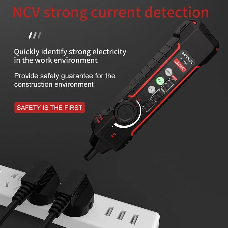NF-802 Multi-function Network Cable Tester Tracker RJ11 RJ45 CAT5 CAT6 LAN Ethernet Phone Wire Finder POE Test