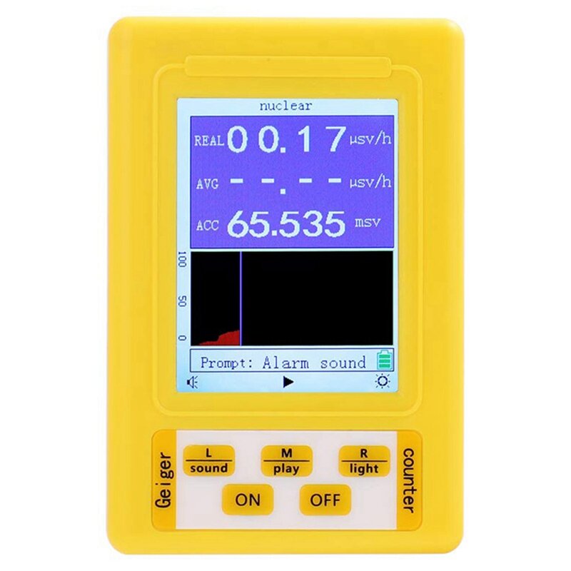 BR-9C 2-In-1 Handheld Portable Digital Display Electromagnetic Radiation Nuclear Radiation Detector Geiger Counter Full-Function