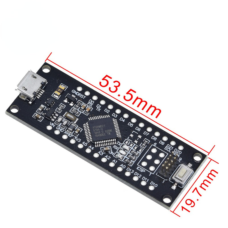 SAMD21 M0-Mini 32-bit ARM Cortex M0 Core Pins UnSoldered Compatible with Arduino Zero Arduino M0 Form Mini