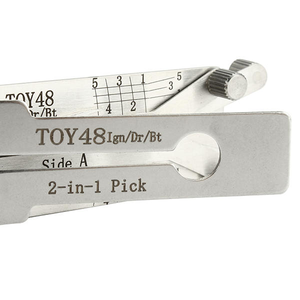 Lishi TOY48 2 in 1 Car Door Lock Pick Decoder Unlock Tool Locksmith Tools