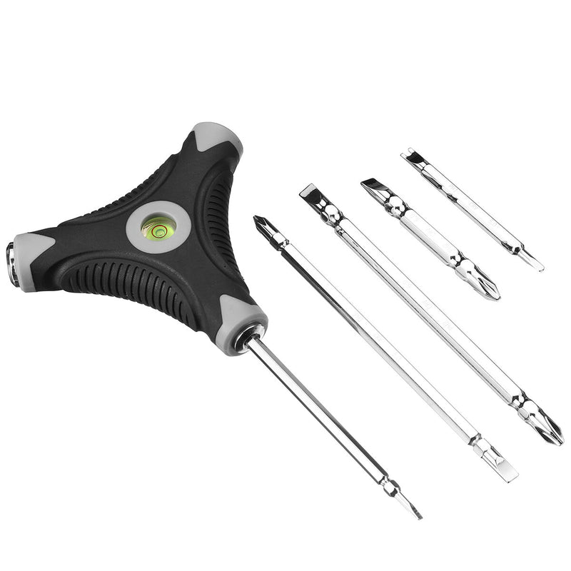 10 In 1 Household Precision Screwdriver Set with Spirit Level Strength Saving Structure Screw Driver Repairs Tool