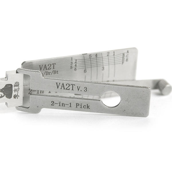 Lishi VA2T V.3 2 In 1 Car Door Lock Pick Decoder Unlock Tool Locksmith Tools