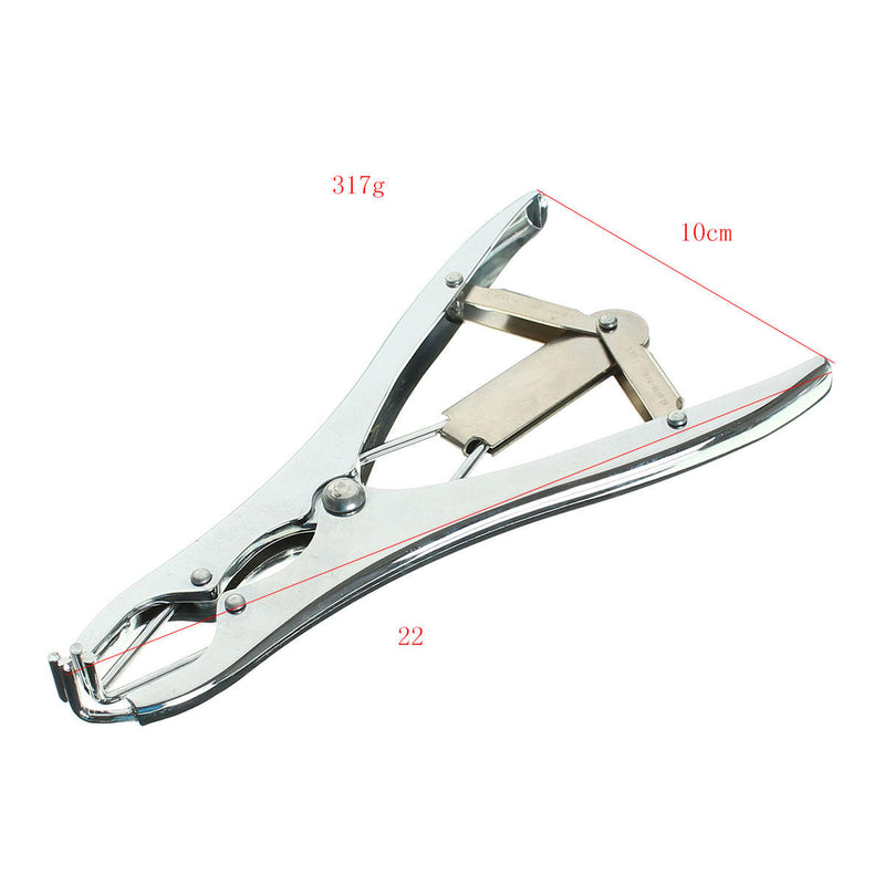 Sheep Castration Pliers Tail Docking Cattle Castration Applicator with 100 Marking Rings Tools Kit