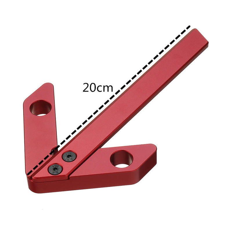Aluminum Alloy Woodworking Center Scriber 45 Degrees Angle Line Caliber Ruler Wood Measuring Scribe Tool