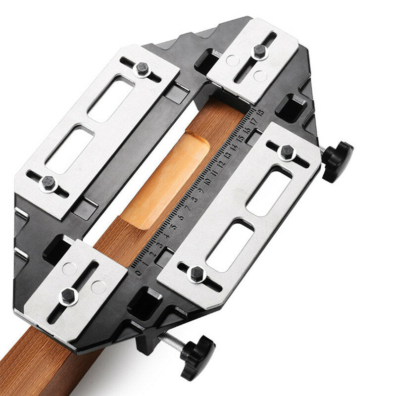 Aluminum Alloy Wooden Door Hinge Hole Opener Positioning Slotter Hinge Lock Guide Wood Furniture Hinge Jig Drill Guide