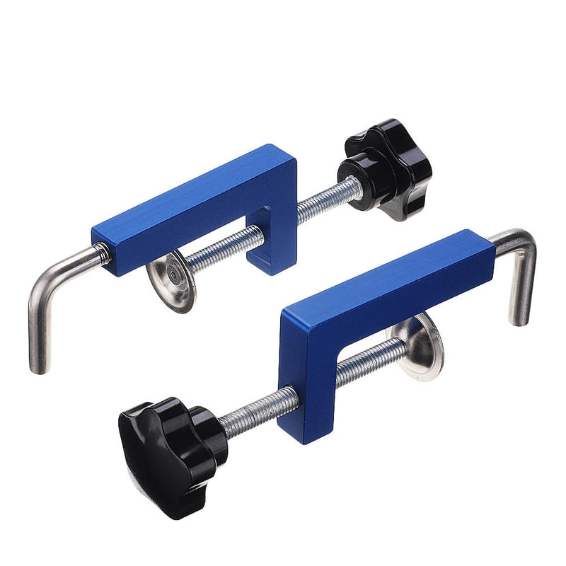 2Pcs Aluminum Alloy 360° Ratary Woodworking Clamp G Clip Dedicated Fixture Adjustable Frame Fast Fixed Clamp for Woodworking Benches