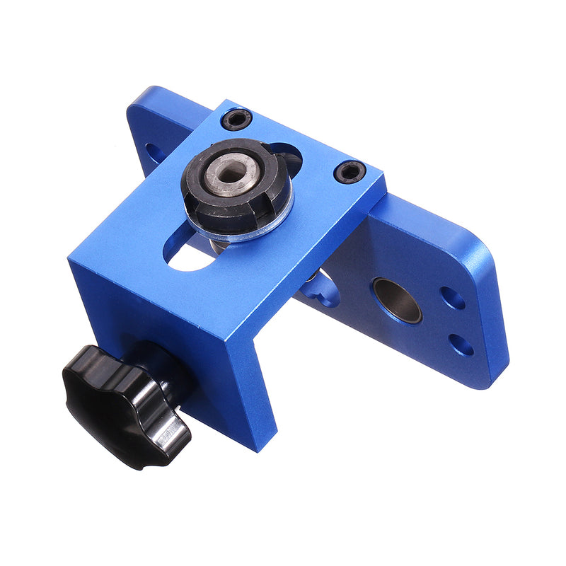X200 Aluminium Alloy 3-in-1 Punch Locator Doweling Jig Woodworking Hole Opener Punch Locator Drill Guide Kit