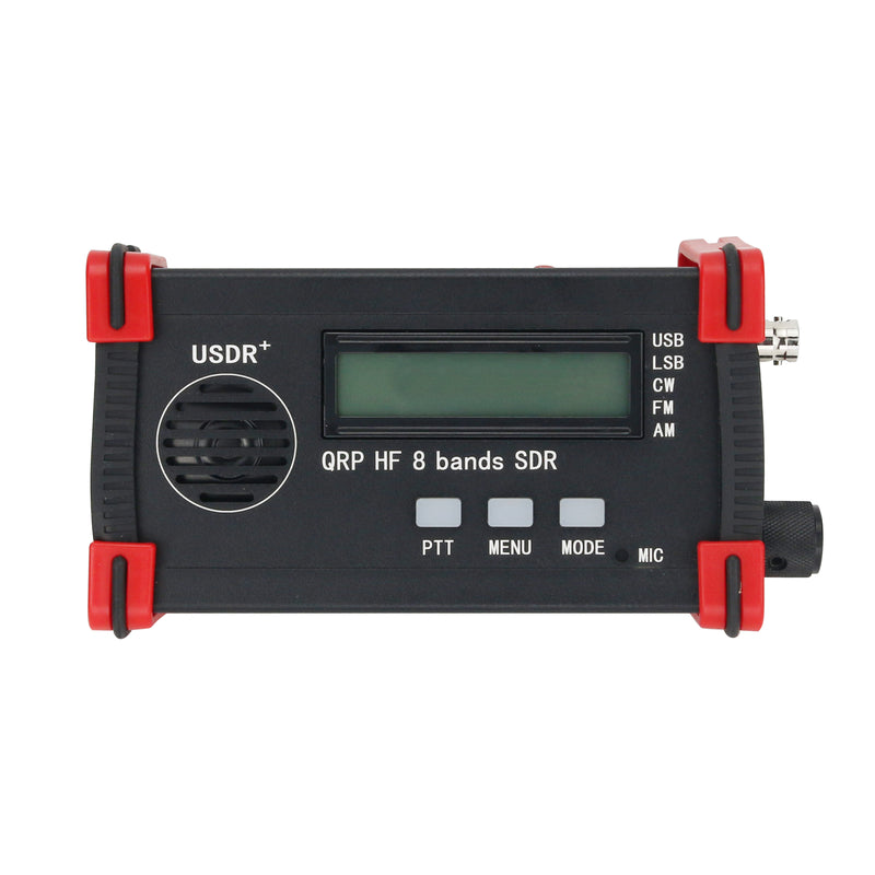 10W Max USDX + USDR HF QRP SDR SSB/CW Transceiver 8 Bands 5W DSP SDR Ham Radio QCX-SSB Built-in Battery with Hand Microphone